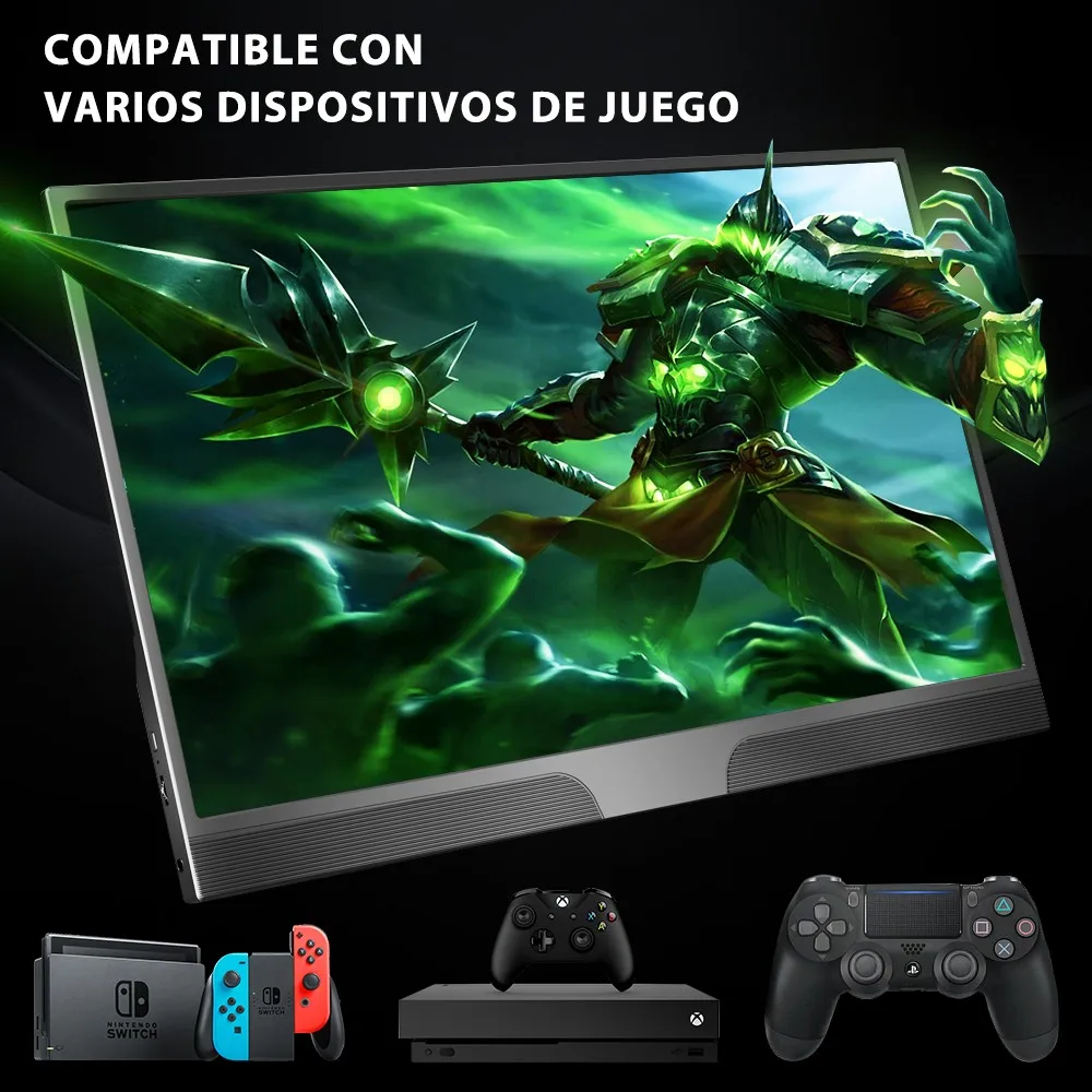 UPERFECT 15.6 ġ 1080P ޴ , PC ̸, 60HZ IPS ũ, Ŀ , USB C Ÿ HDMI, ޴ Ʈ PS4 ÷