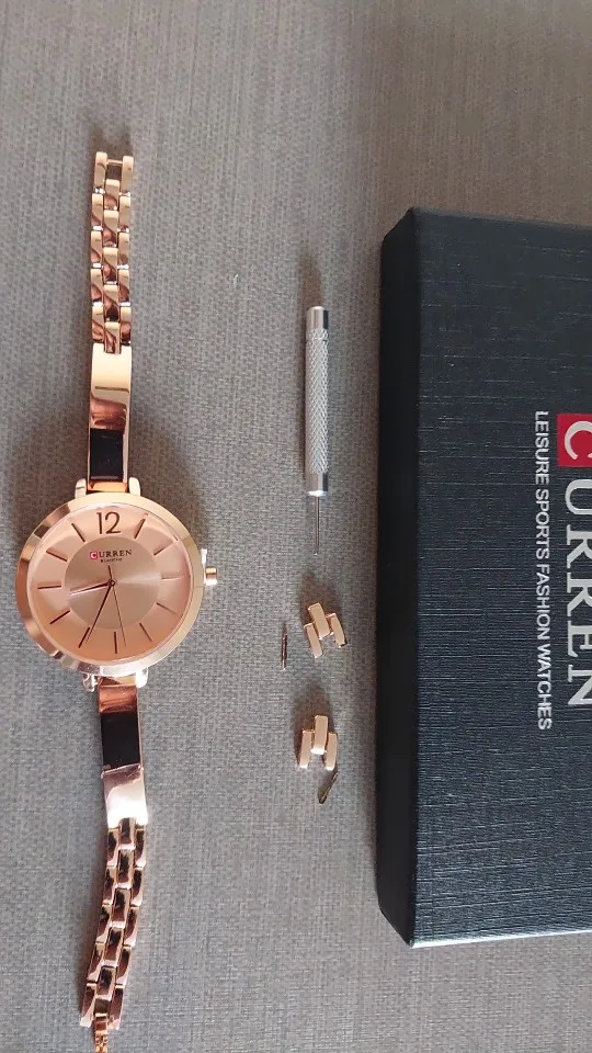 CURREN Fashion Gold Women Watches Stainless Steel Ultra thin Quartz Watch Woman Romantic Clock Women's Watches Montre Femme photo review