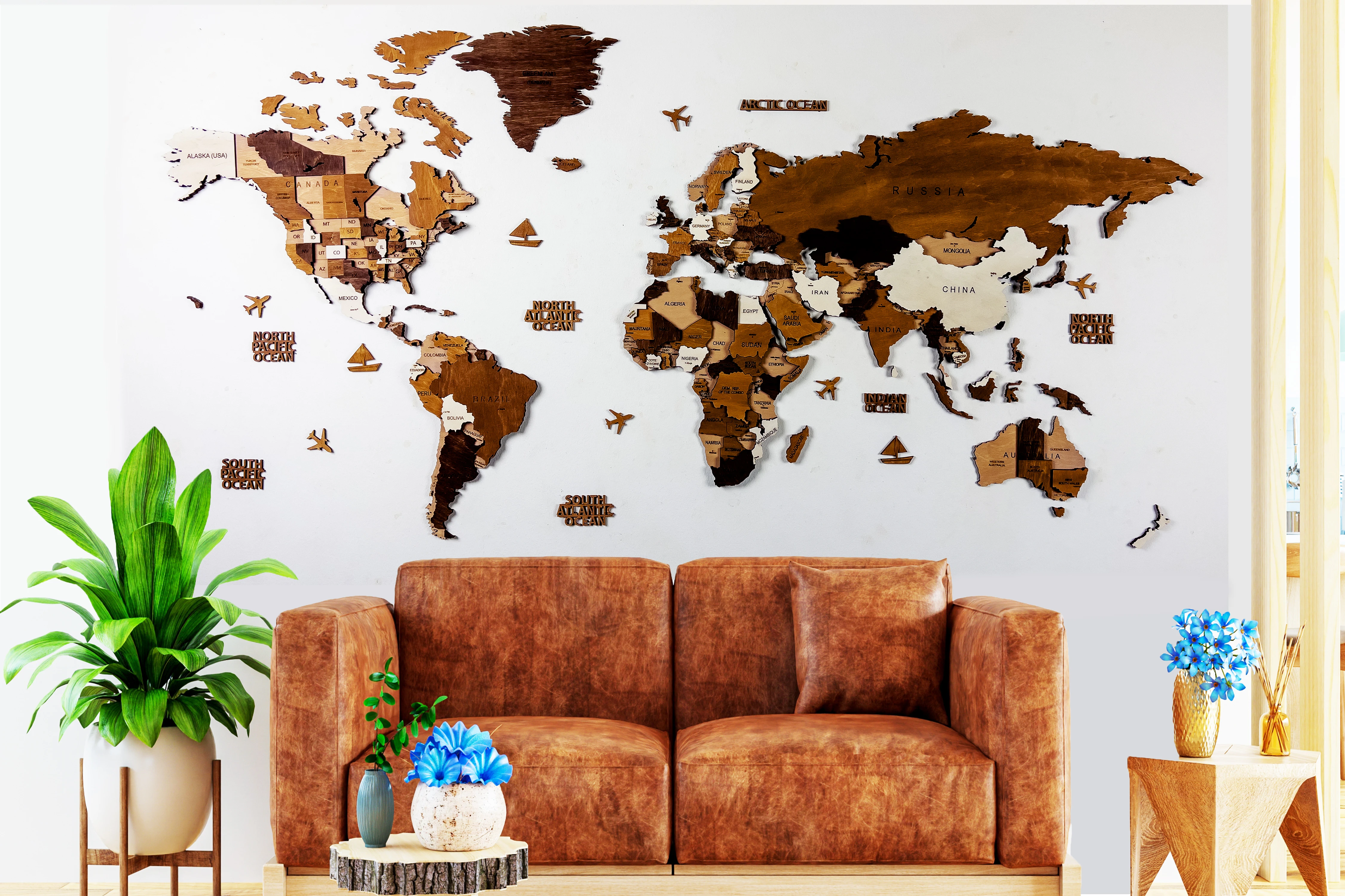 Eik Conflict Merg 3D Houten Wereldkaart, Bruin En Wit Kaart Van De Wereld, Wereldkaart Hout,  3D Wereldkaart Gekleurde|Wandstickers| - AliExpress