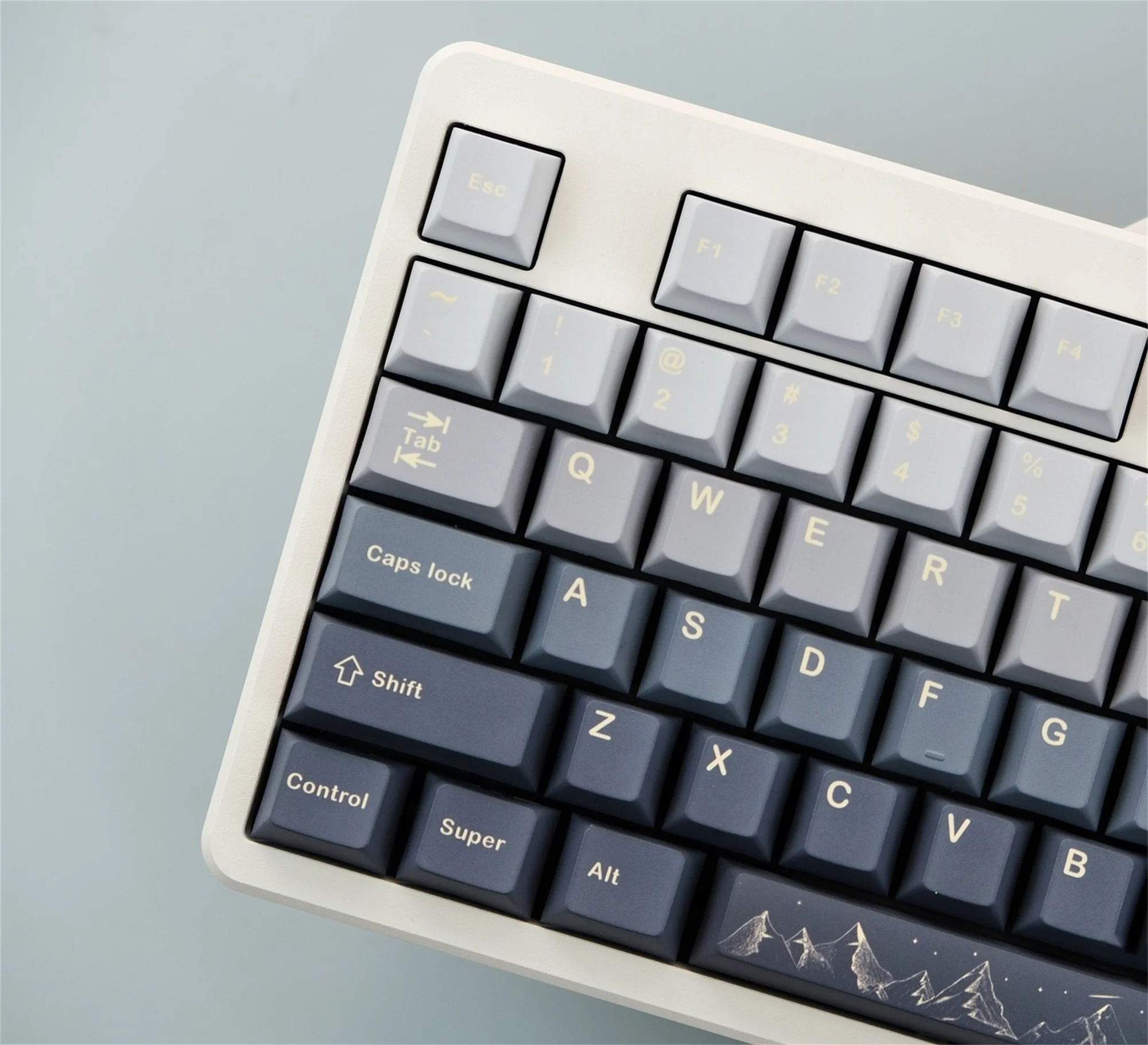Gmk Montanhas Keycaps 129 Chaves Keycaps Cereja Pbt Dye-sub Perfil Personalizado Gmk Teclas de Teclado Mecânico - Imagem 4