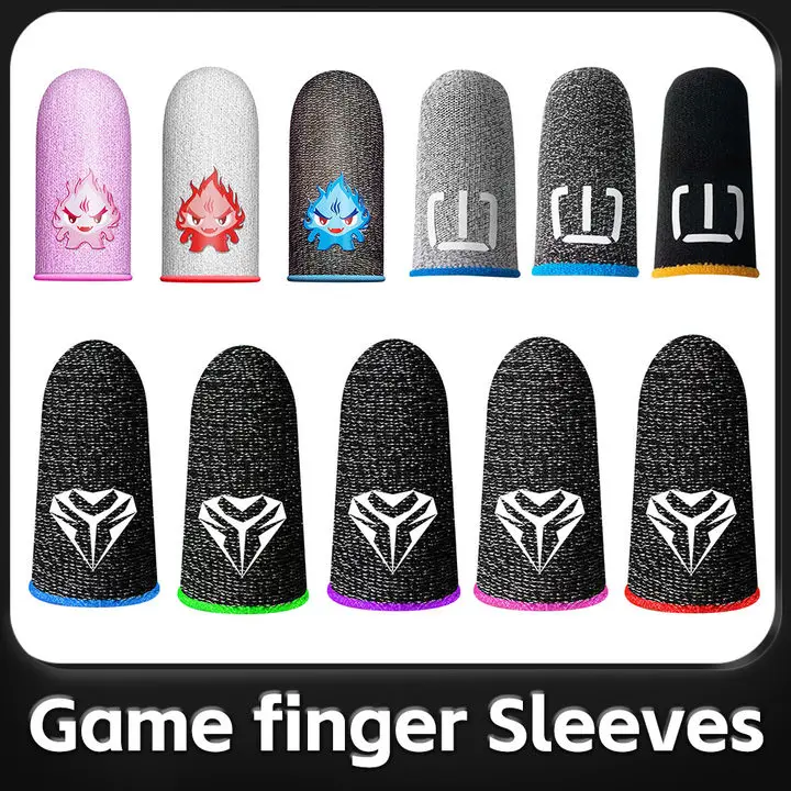 1 Pair Gaming Finger Sleeve For PUBG Gamer Sweatproof Anti slip Touch