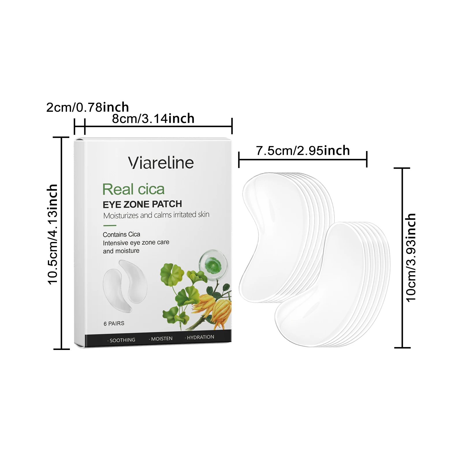 Viareline Centella Eye Mask For Deep Moisturization And Wrinkles_voghion.com