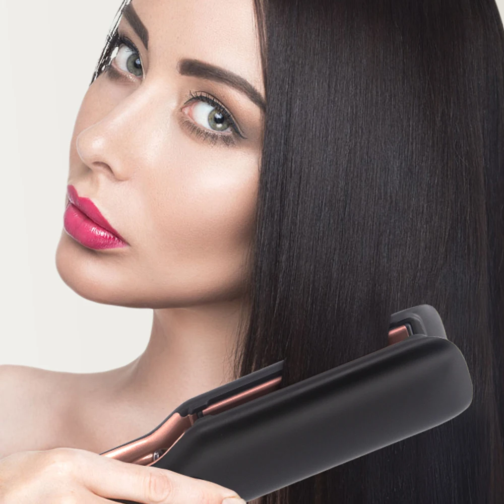 500F Hair Straightener High Temperature Flat Irons Wide Plate Plasma Ions for Keratin Treatment Frizzy Hair Recovers Damaged 5
