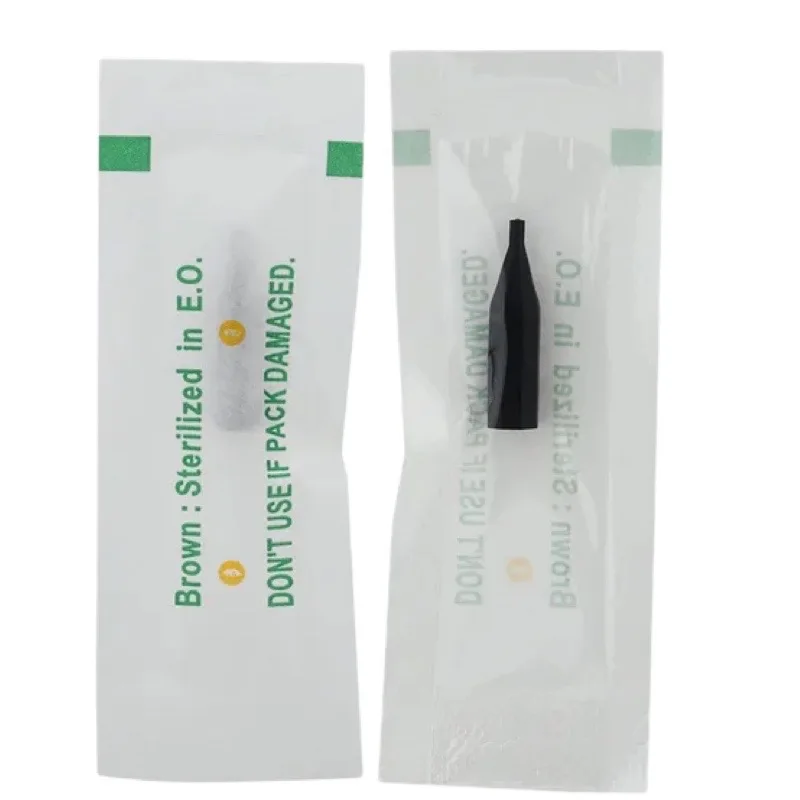 Tattoo Microblading Needles 50Pcs 1RL/3RL Individual Packed Giant Sun Tattoo Needle Tips for Permanent Makeup Caps Eyebrow Lip Machine Giant Sun Needle Cap