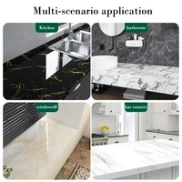 60cm kitchen oil-proof sticker marble self-adhesive wallpaper heat-resistant and waterproof wall decoration 4