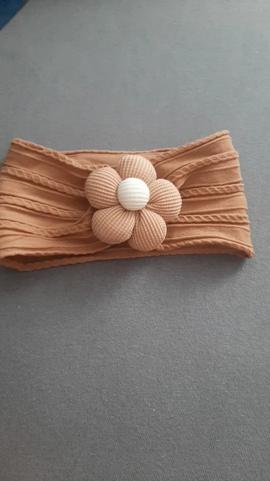 Cute Floral Nylon Baby Headband photo review