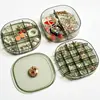 3-Tier Clear Stackable Earring Organizer - Jewelry Display Case with Lid for Rings/Necklaces (Green Compact Storage Box) 1