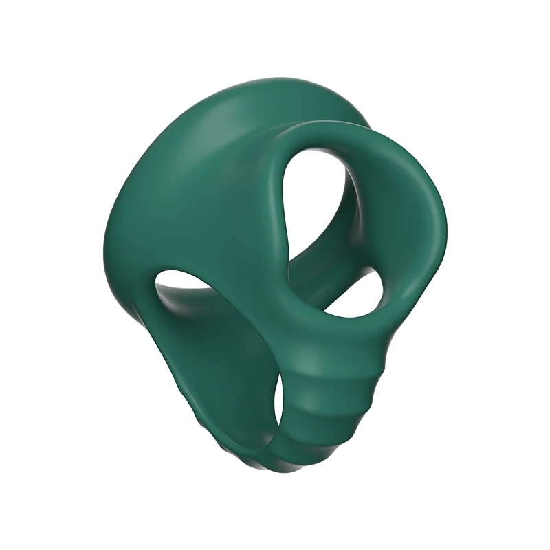 Silicone Penis Cock Ring Scrotum Bondage Lock Rings Delay Ejaculation Erection Chastity Cage Dick Sex Toy for Men Adult Products