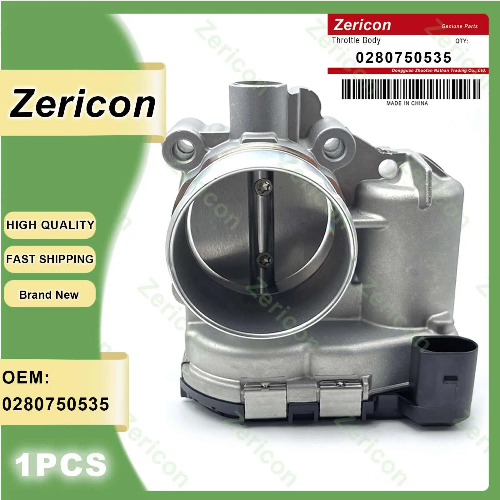 Throttle Body 0280750535 7S7G-9F991-CA Compatible With 2011-Ford Fiesta 1.6L