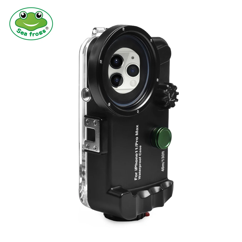 

Seafrogs Waterproof Housing For iPhone 11/ 11pro max Professional Diving Underwater Photography 40M Phone Buttons Control Case