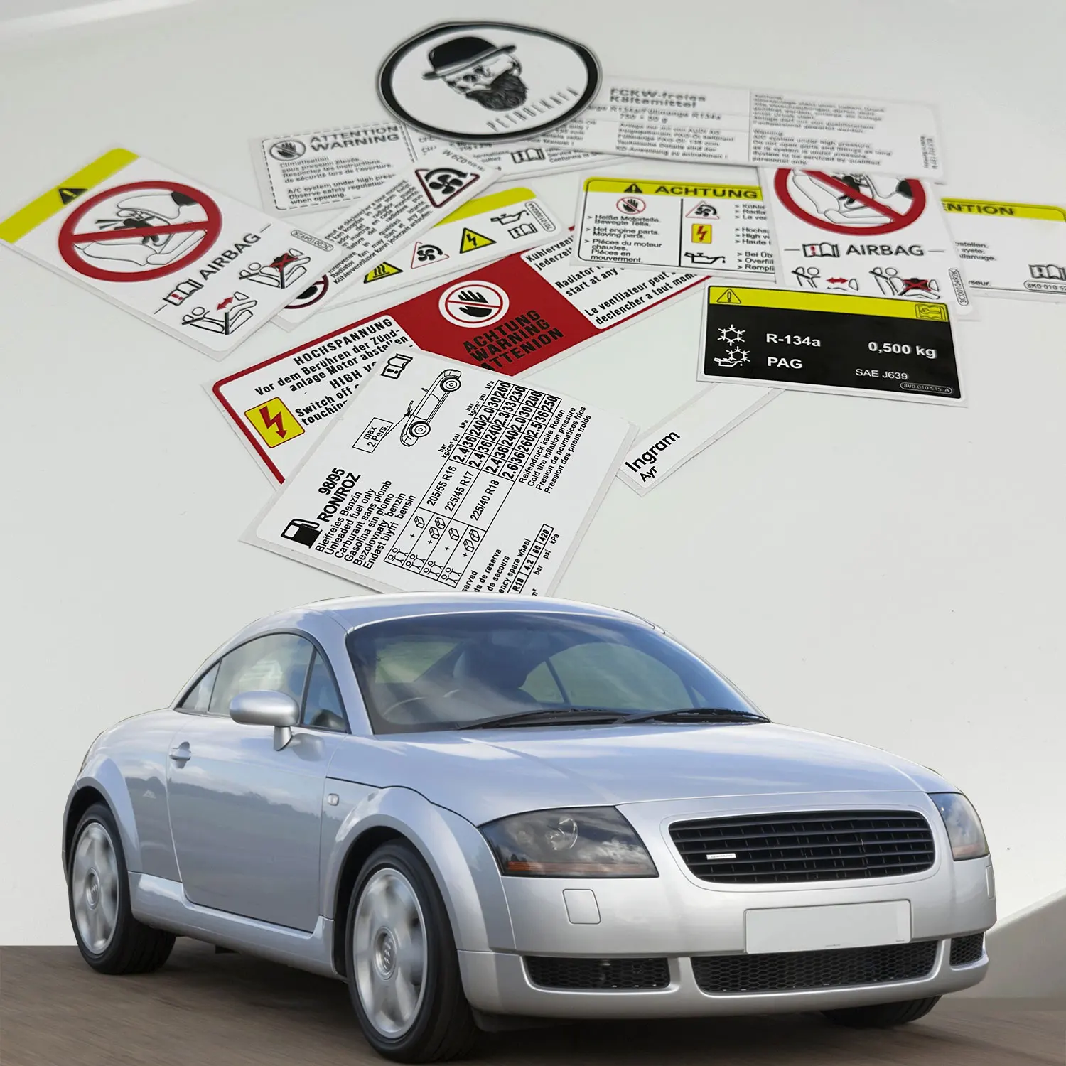 

Наклейки для автомобилей AUDI TT MK1 1999 - 2006
