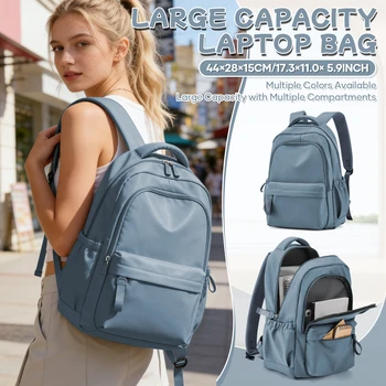 School Backpack, Casual Fashion Backpack, School Laptop Backpack, Large Capacity Zipper Simple Student School Bag For Girls Boys 1