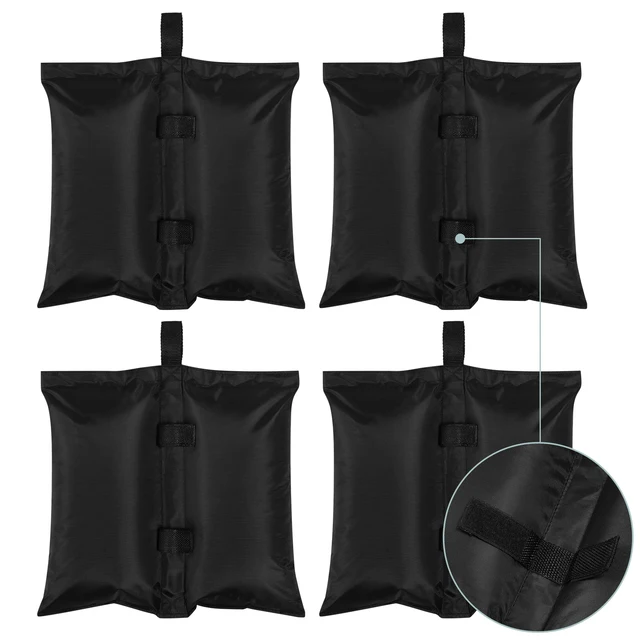 Lot De 6 Sacs De Lestage Pour Rideaux Extérieurs, Sacs De Sable Portable Avec Clips Metalliques Convient Pour Fixer Des Rideaux Exterieurs Nappe Tentes 92404627