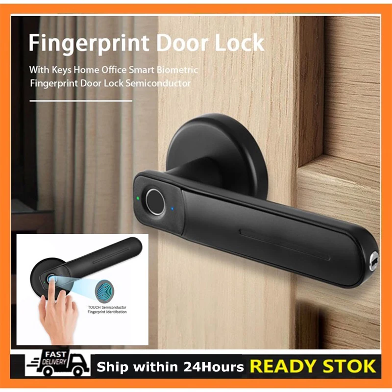 Finger abdrucks chloss Innenraum Diebstahls icherung Türschloss Verriegelung griff Smart Lock elektronisches Schloss Schlüssels chloss 30 Finger abdrücke Lagerung