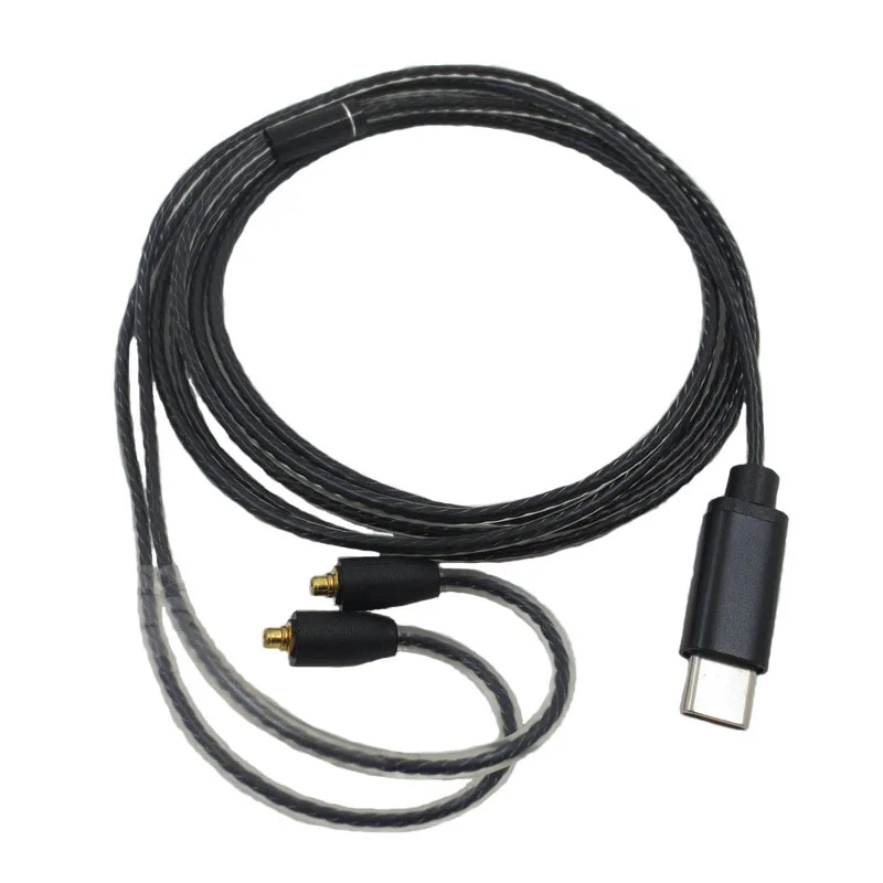 Type-c to MMCX interface USBC to MMCX Earphone Cable For SE215 SE315 SE425 SE535 SE846 headphone plug-in Audio cable
