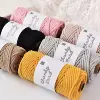 4mm Chunky braided rope Polyester Knitting cord Crochet rope. Macrame cord 1