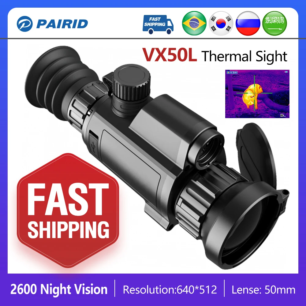 

VX50L PQ35 Thermal Imager for Hunting Infrared Thermal Imaging Scope Riflescope Monocular Sight with Rangefinder