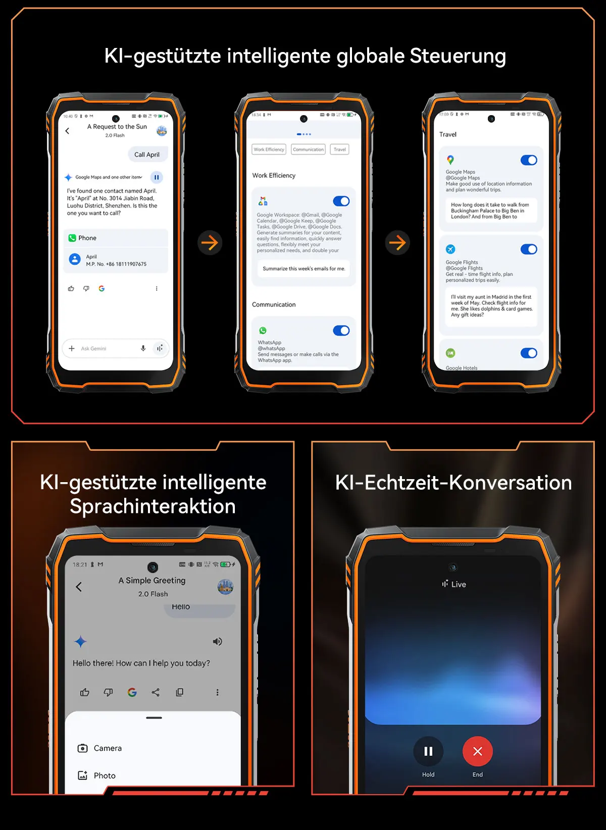 Blackview XPLORE 1 Walkie-Talkie, Walkie-Talkie, robustes Mobiltelefon, 6,78 Zoll, 120 Hz, Haupt- und 2,01 Zoll Sekundäranzeige, 20.000 mAh Akku – Detail 33