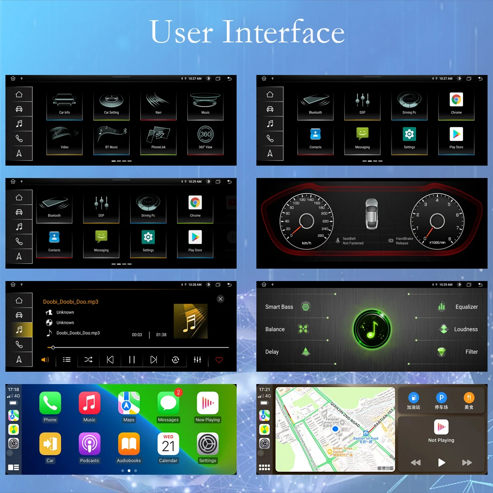 Bonroad Auto Android Multimedia CarPlay Bildschirm GPS Navigation Radio Stereo Für Audi Q7 4L 2005-2015 MMI 2G 3G Bluetooth WIFI – Detail 9