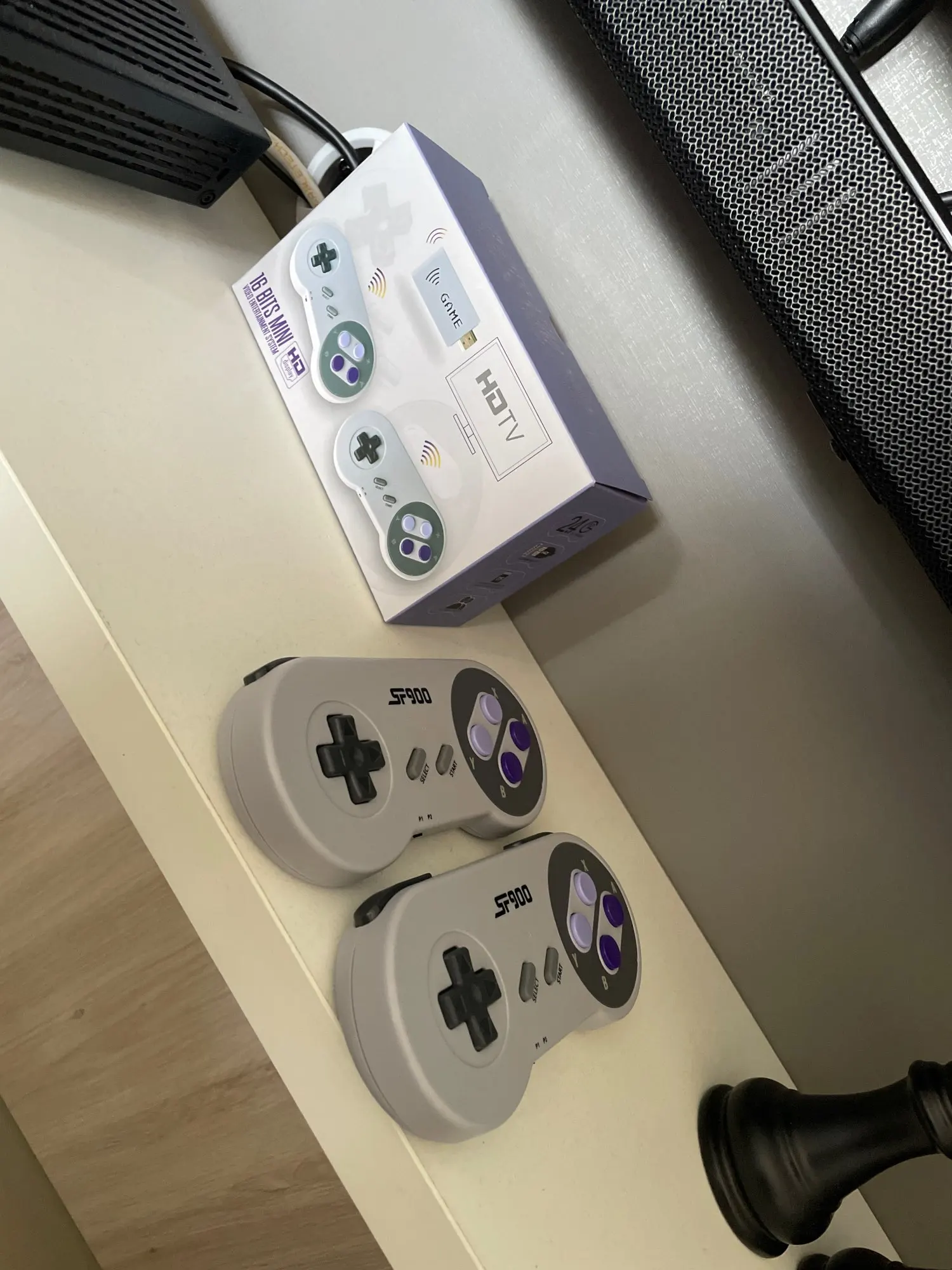 SF900 Retrô Videogame Super Nintendo 1500 Jogo 2 Controles Sem Fio Para Dois  Jogadores - Escorrega o Preço