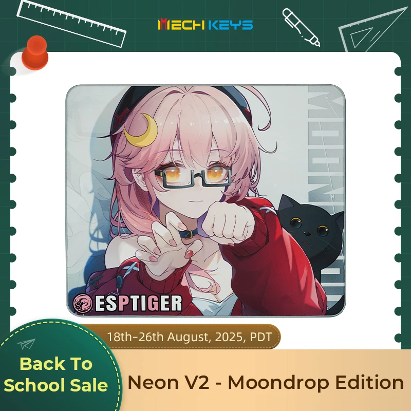 Esptiger Neon V2 - Moondrop 水月雨 マウスパッド Neon V2 - Moondrop edition gaming mousepad – EspTiger