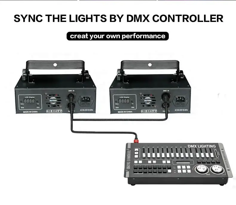 DMX512 Sound Activated RGB Laser Light for Nightclub and Stage Shows