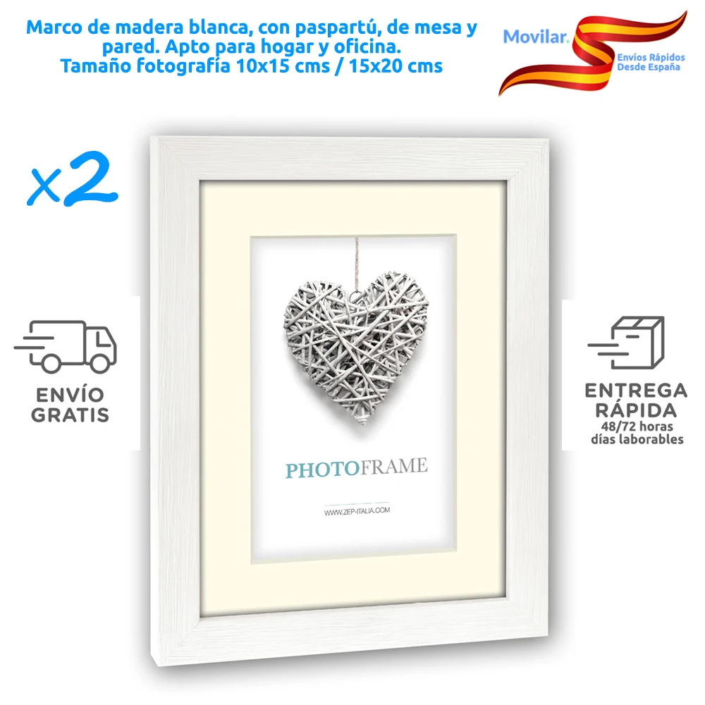 Marco de Fotos Decorativo 10x15 Cristal — WonderfulHome Shop