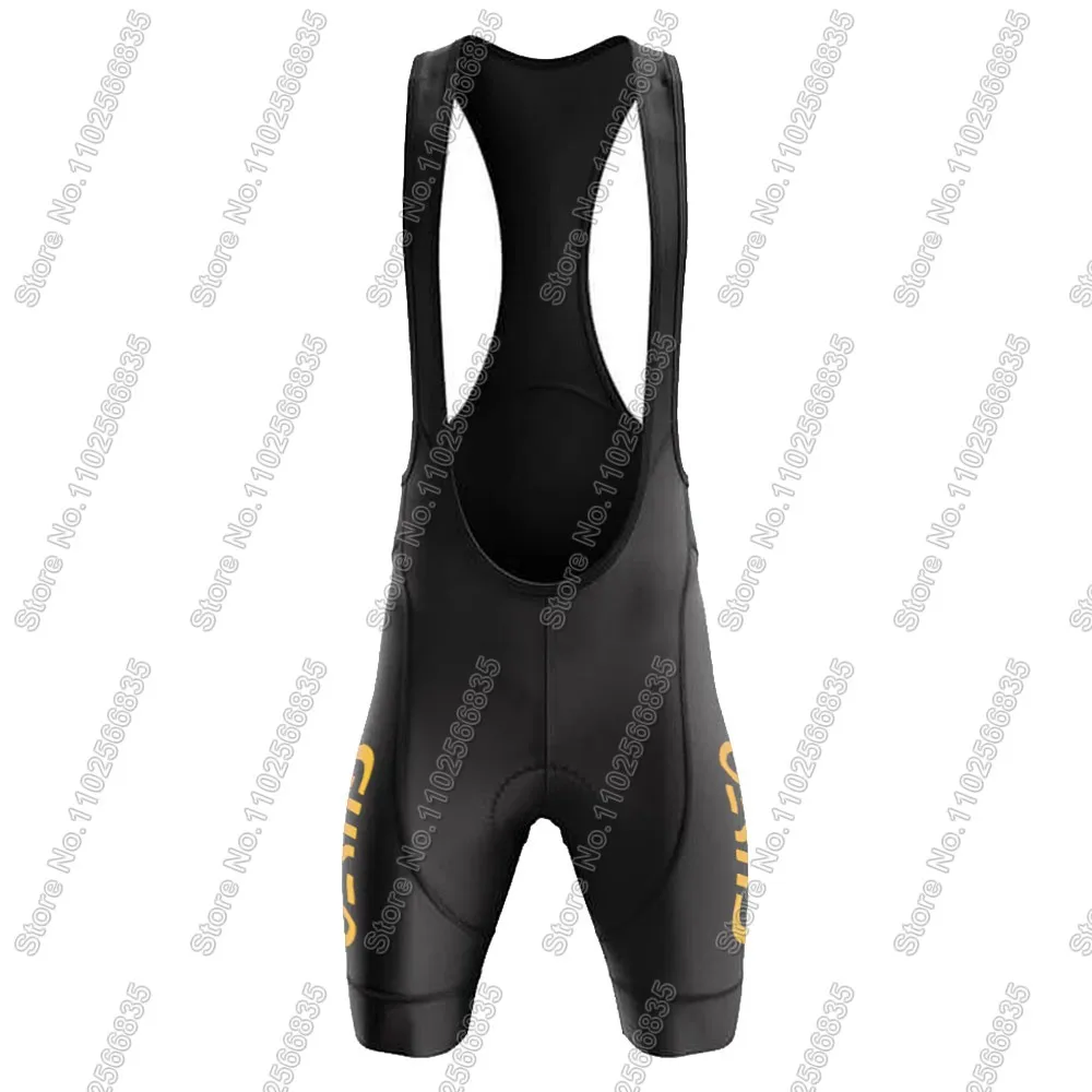 Ljubljana Gusto Team 2025 Cycling Set Men Short Sleeve Slovenia Clothing Orange Road Bike Shirts Suit Bicycle Bib Shorts MTB 4