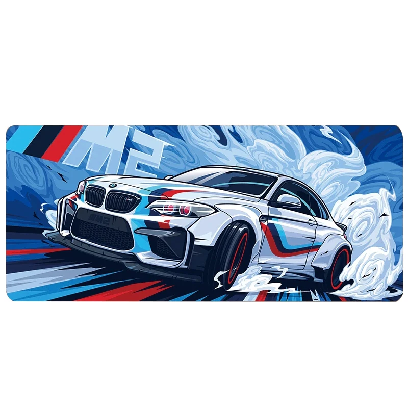 Alfombrilla de ratón XXL para coche de carreras, deportes de Rally, deriva de velocidad, GTR, coche de carreras, ordenador grande, portátil, teclado antideslizante, alfombrilla de escritorio