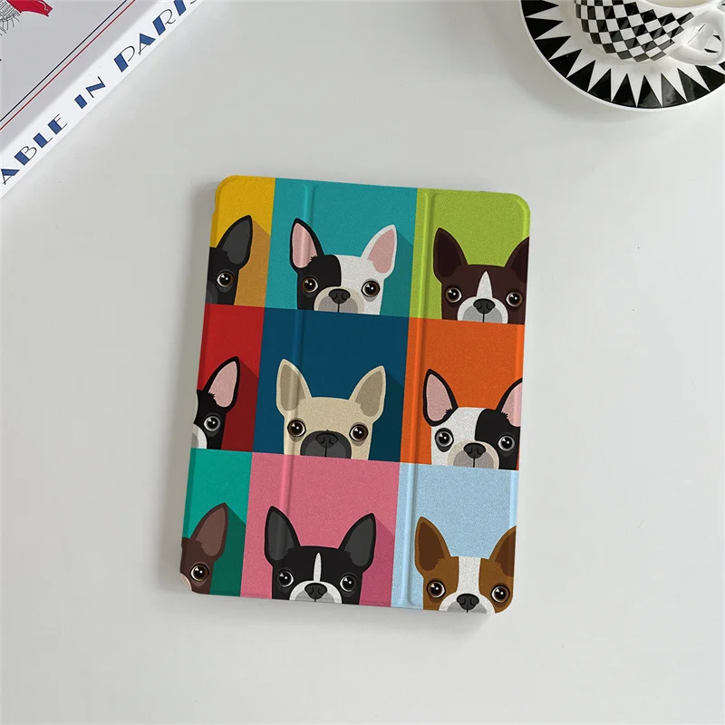 Charming Colorful Bulldog Tablet Case