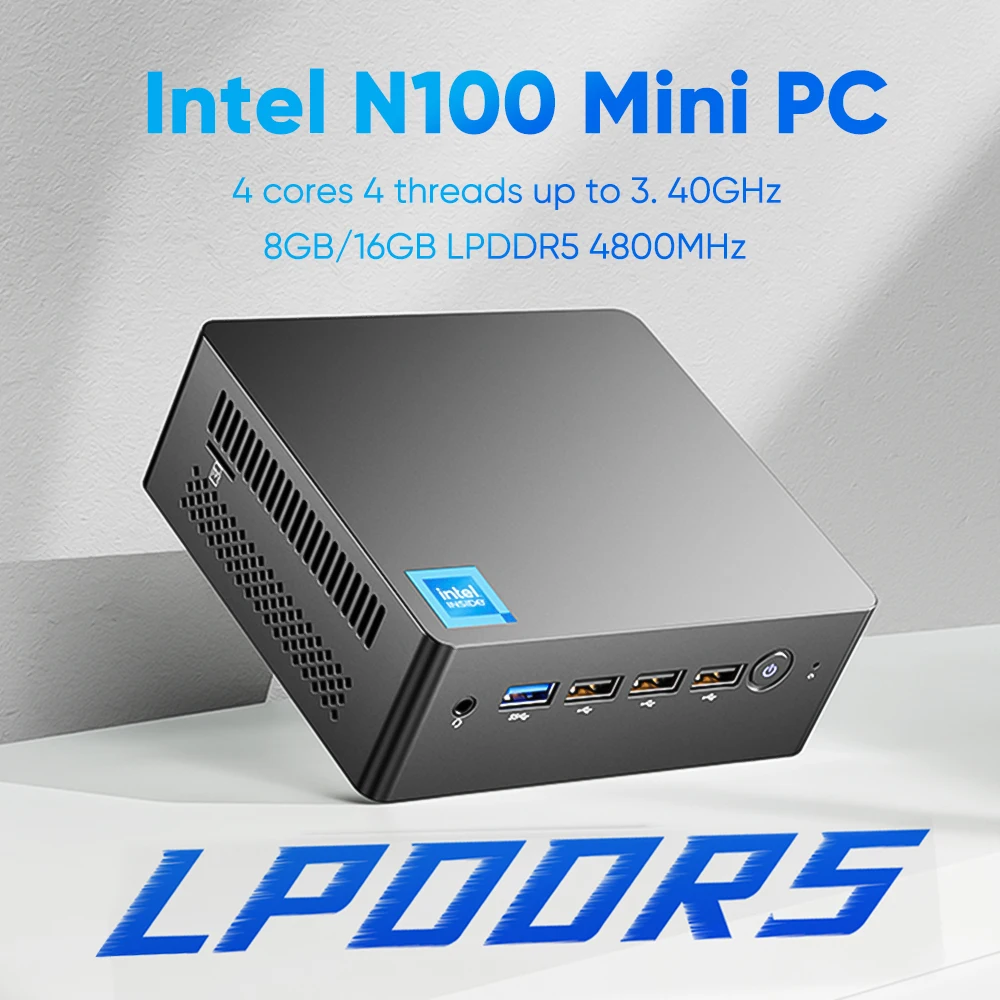 

Topton 12th Gen Мини ПК Alder Lake Intel N100 четырехъядерный DDR5 8G/16G 4800Hz Windows 11 двойной LAN брандмауэр роутер игровой компьютер