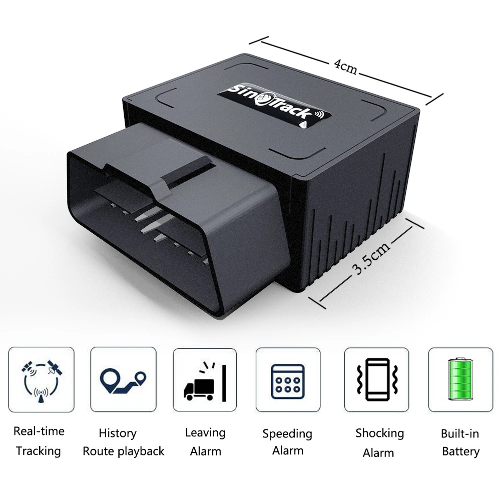 GPS Tracker 4G Mini OBD II ST-902L Builtin Battery 16PIN interface device For Car vehicle With online tracking software