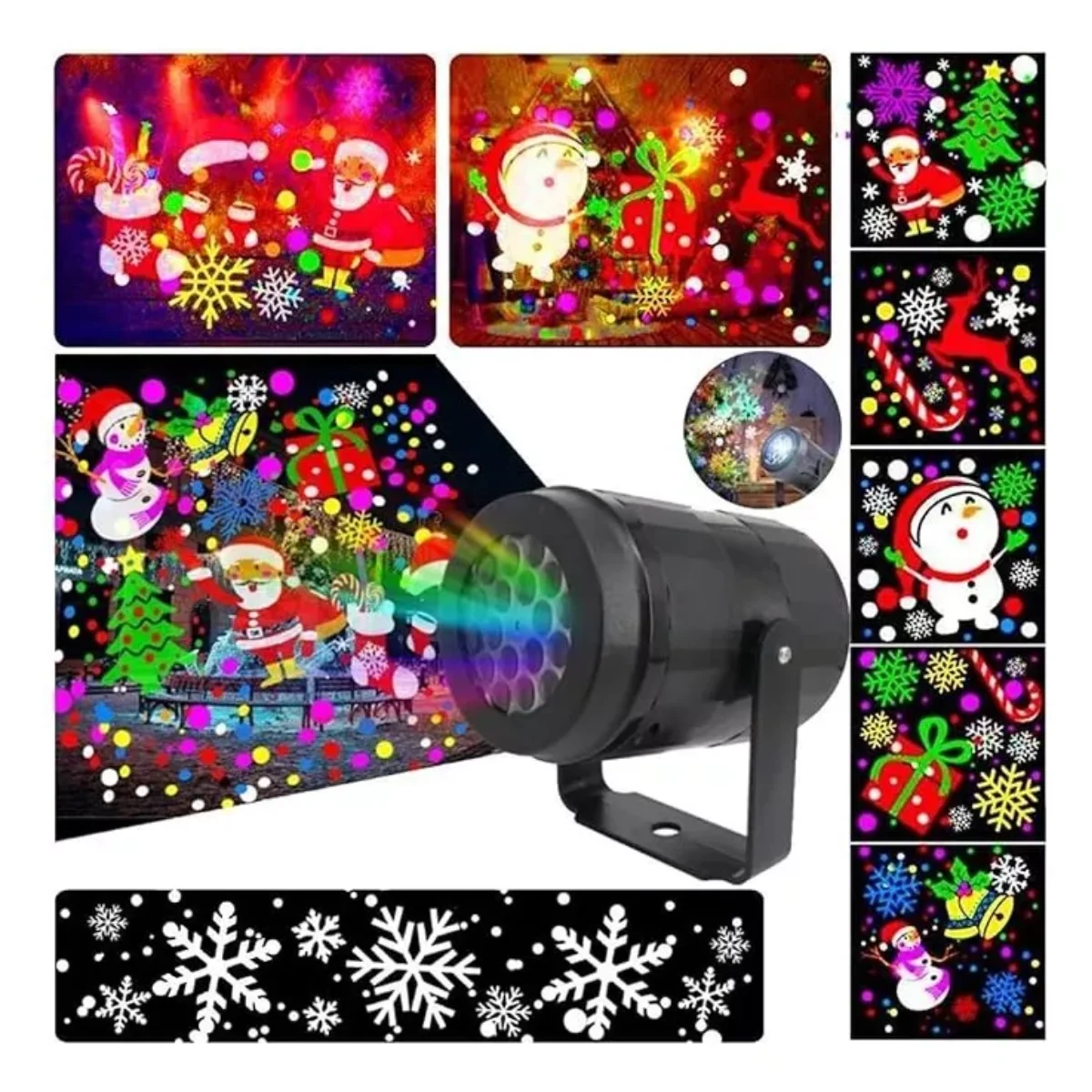 Proyector Fin De Año Navidad Festividades Decoracion
