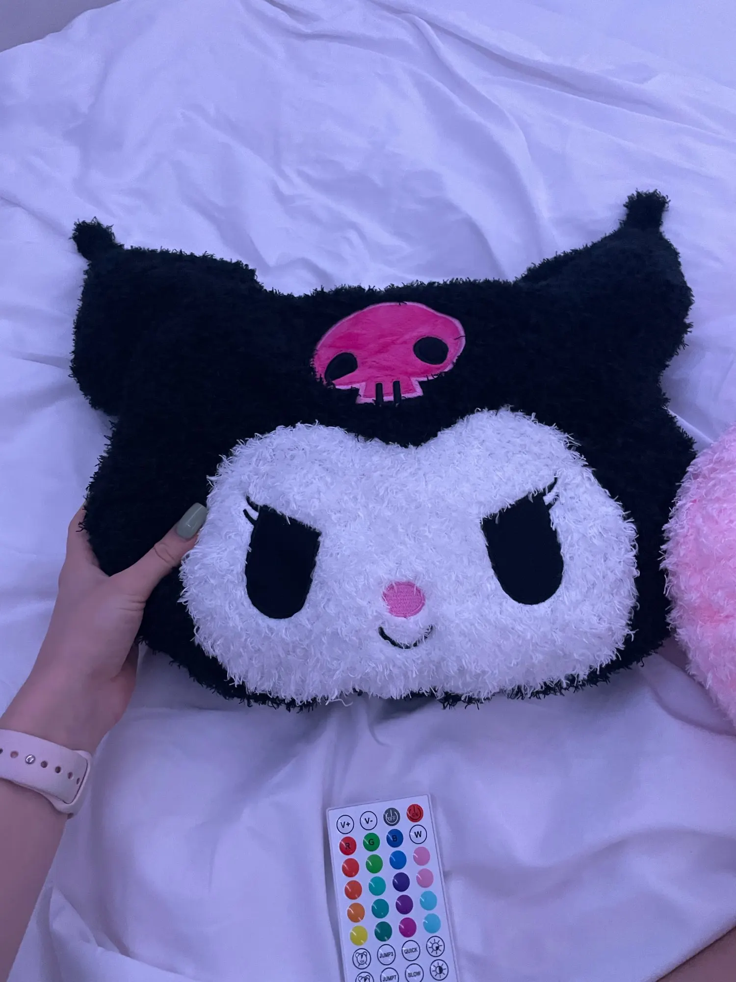 Almohada Kuromi Melody Kawaii de gran tamaño