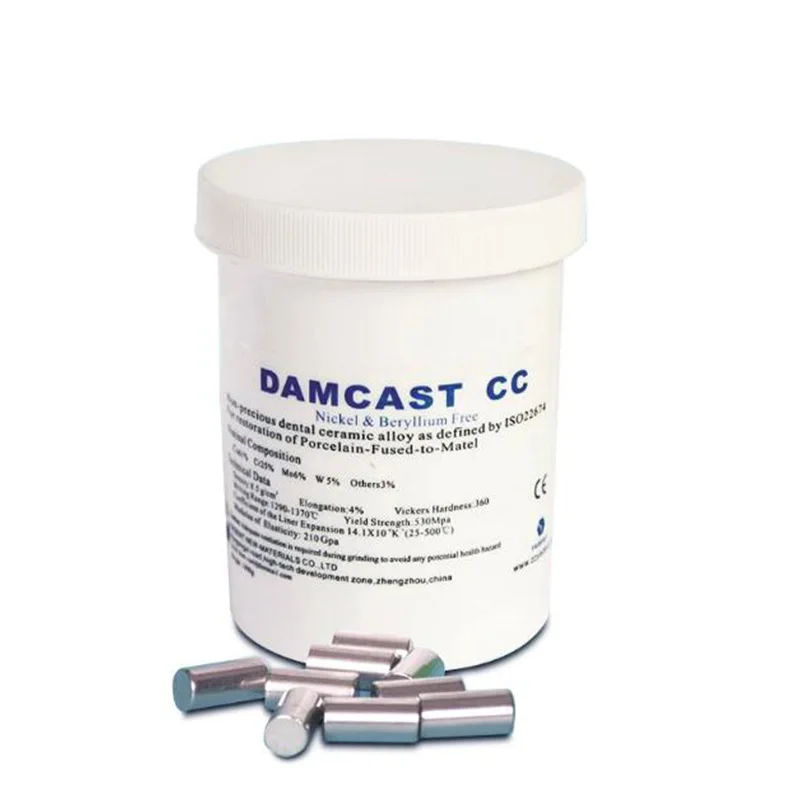 

1kg Dental Chrome-Cobalt Nickel-Beryllium Free Alloy CC Dental Filling Material DAMCAST CC