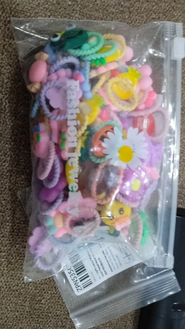 Cute Cartoon Elastic Hair Bands photo review