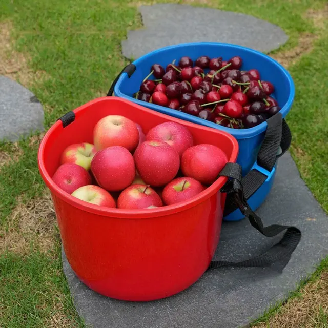 Berry Picking Basket with Adjustable Strap Fruit Harvest Basket Organizer Compact Gardening Tool for Park Backyard Farm 2