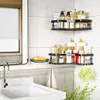3 - Pack Black Corner Shower Caddy Organizer. Shelves Storage Rack for Bathroom Countertop. Ideal for Home Decor 2