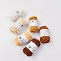 4MM Polyester Knitting Ball 40yards Chunky Hand Knitting yarn for Bag & Rug, Crafts Accessories Polyester Tube yarn 2
