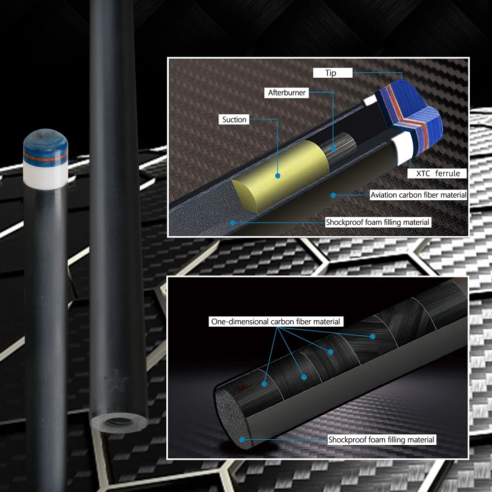 クリティカルカーボンファイバープールキュースティックカーボン