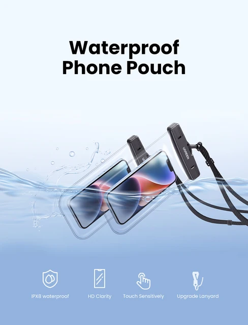 Pochettes Étanches IPX8 Pour Smartphone Plage, Piscine Universel 