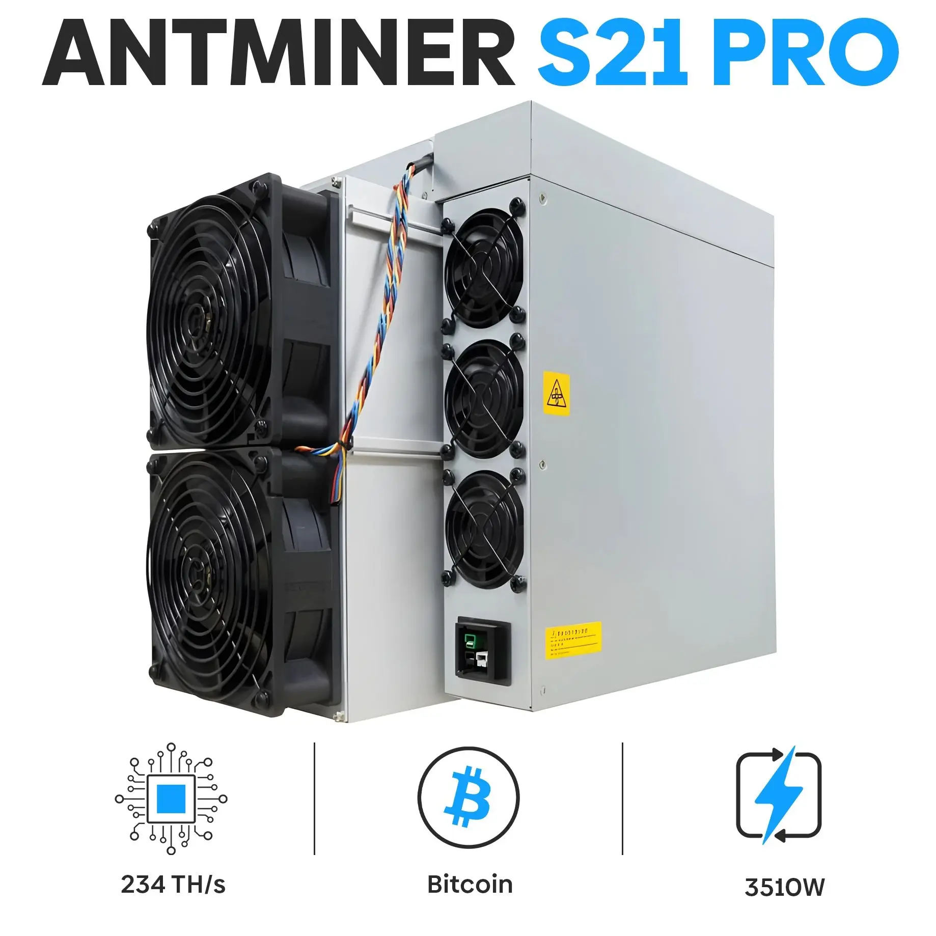 

Brand New BITMAIN Antminer S21 Pro 234TH/S BTC Miner