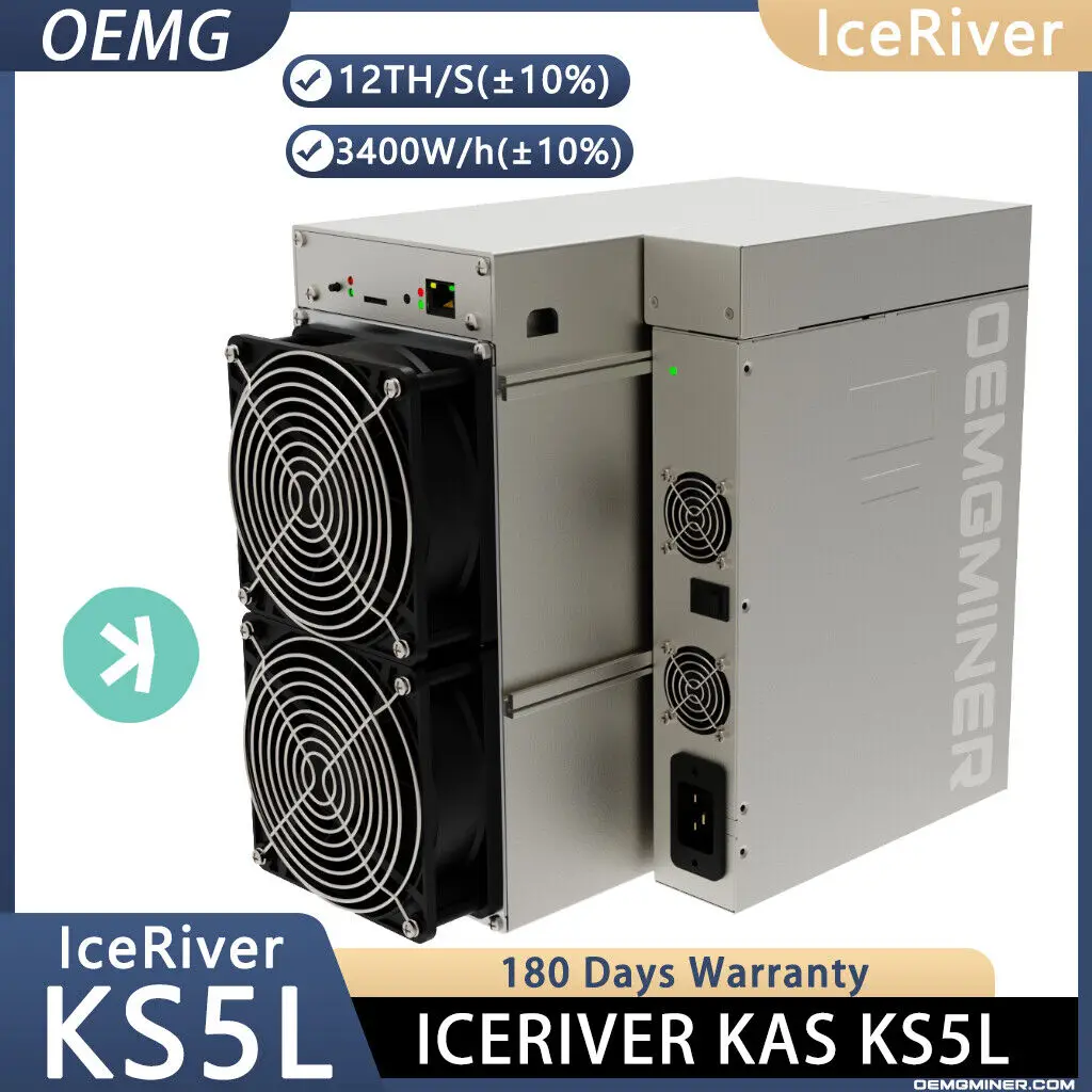 Ad Acquista 4 Ottieni 2 Gratis Iceriver Ks5L Kaspa Miner 12T 3400W Con Cavo Nave