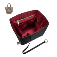 For Picotin 18 22 26 Insert Bags Organizer Makeup Handbag Organize Inner Purse Portable base shaper Premium Silky(Handmade） 2