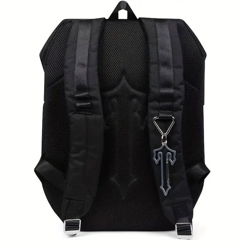 2024 Nieuwe Trend Heren Rugzak Zilver Metalen Nylon Laptop Rugzak Past 14-Inch London Street Uk Diamond Trapstar Rugzak Mochila