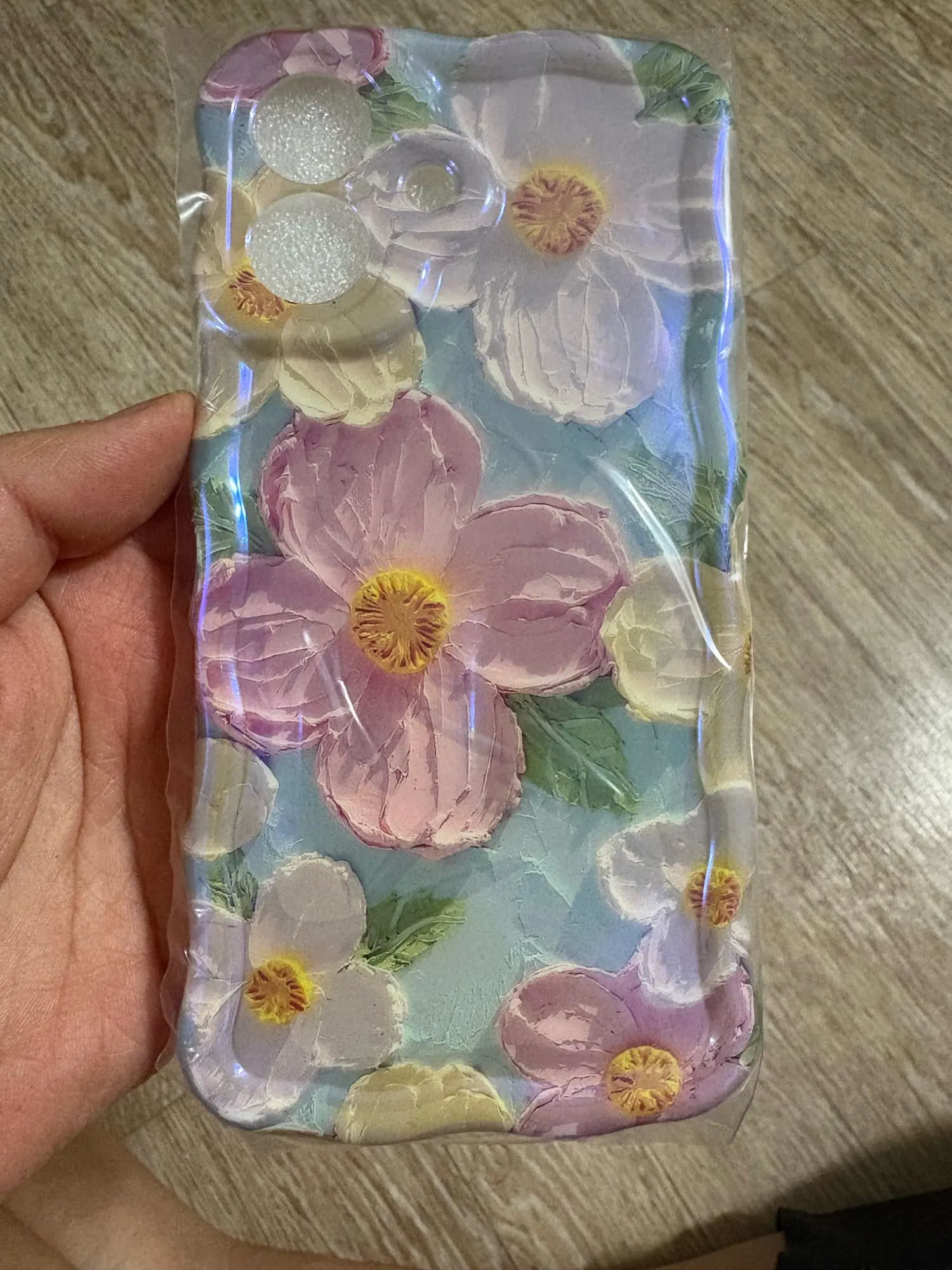 Colorful Retro Oil Painting Print Iphone Case photo review