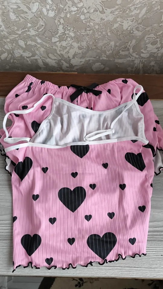 Chic Women's 2-Piece Pajamas Set for Summer Comfort photo review