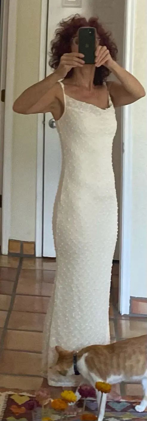 Chic Backless A-Line Dress for Effortless Vacation Style photo review