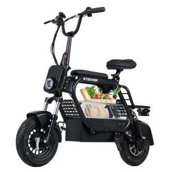 Monopattino elettrico EP-X80 da 800 W con batteria da 48 V e 20 Ah, velocità massima 24 mph, autonomia 50 mph, include sedile e cestino, pneumatici fuoristrada da 14 pollici