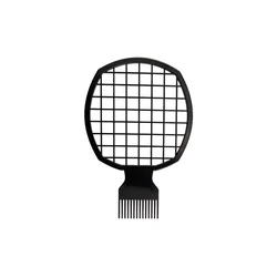Twist & Curl Natural Hair Tool with Ergonomic Abs Handle | Durable Sponge Comb for Effortless Styling (Black)